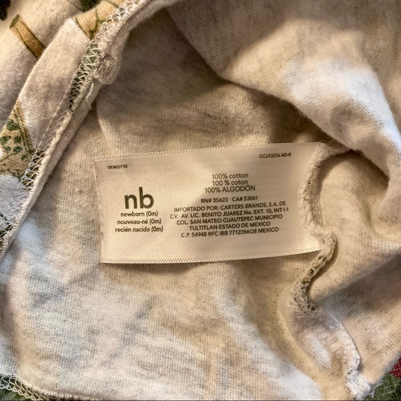 Carter’s Boys Overall and T shirt set New Born - Picture 8 of 8